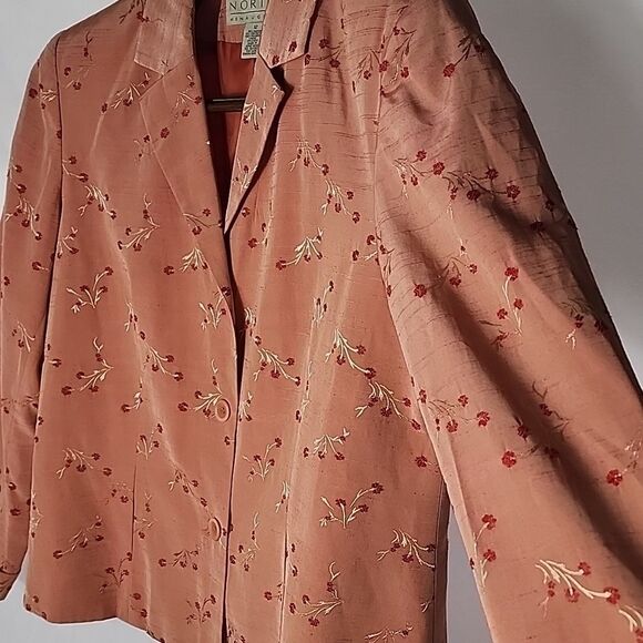 Norton McNaughton Soft Floral Rayon Blend Size 12 Jacket~Blazer - Picture 6 of 11